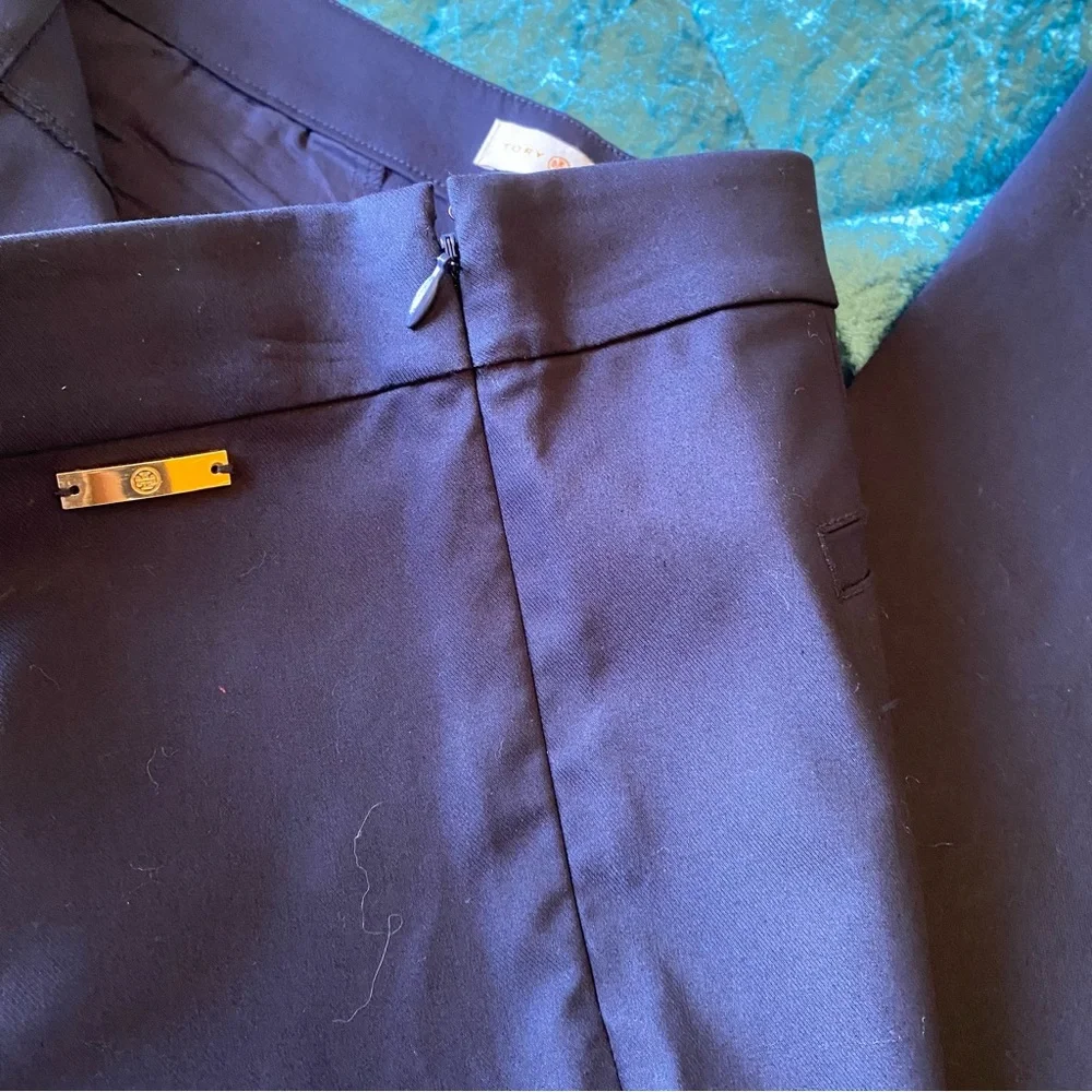 Tory and Burch Callie Navy ankle pants NWOT - Picture 7 of 7